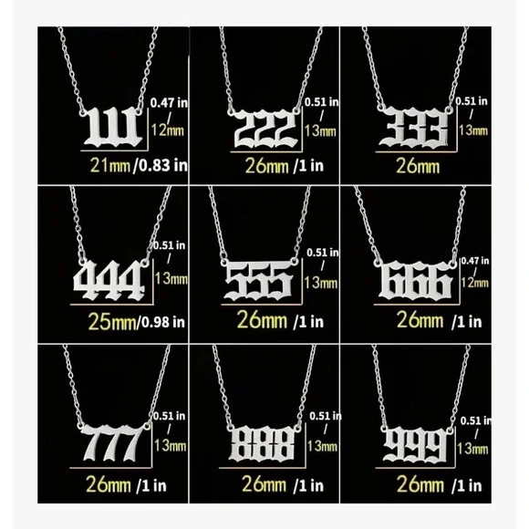 NWT SPIRITUAL YELLOW GOLD PLATED 555 ANGEL NUMBER NECKLACE, GIFT, PRESENT - Picture 8 of 13